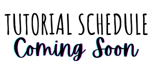 TUTORIAL SCHEDULE